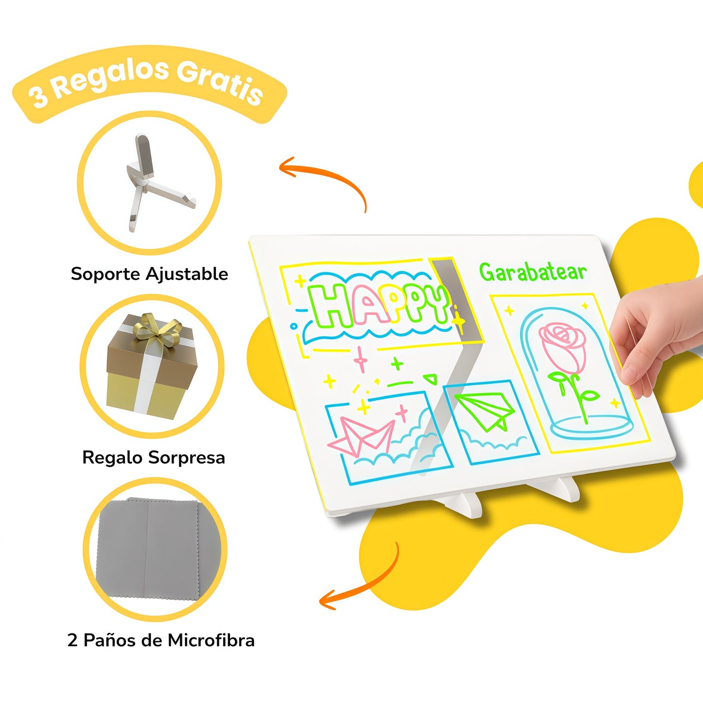 Pizarra Mágica de Luz LED para Niños